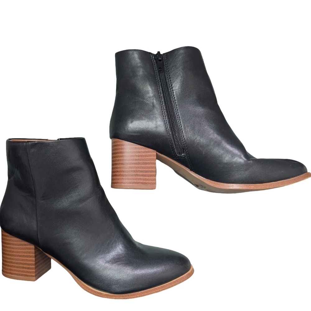 J.Crew Stacked Heel Ankle Boots 6.5 - Picture 12 of 14